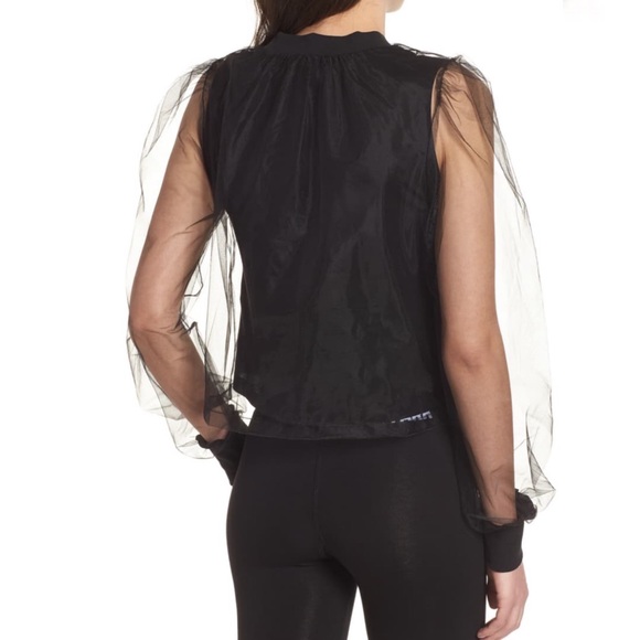 NWT Ivy Park Black Festival Tulle Top XXS - Picture 3 of 15
